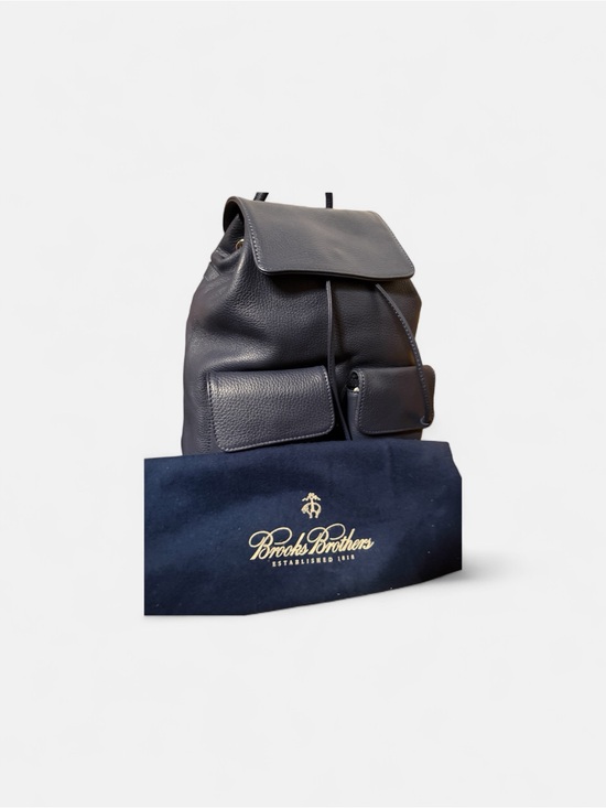 brooks backpack leather Brothers BB18820 Grant A handmade bag from the highest quality vegetable tanned leather Brooks Brothers Black Pebbled Leather
